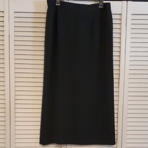 Ingenuity Plus Elegant Classic Black Maxi Skirt, Size 14W